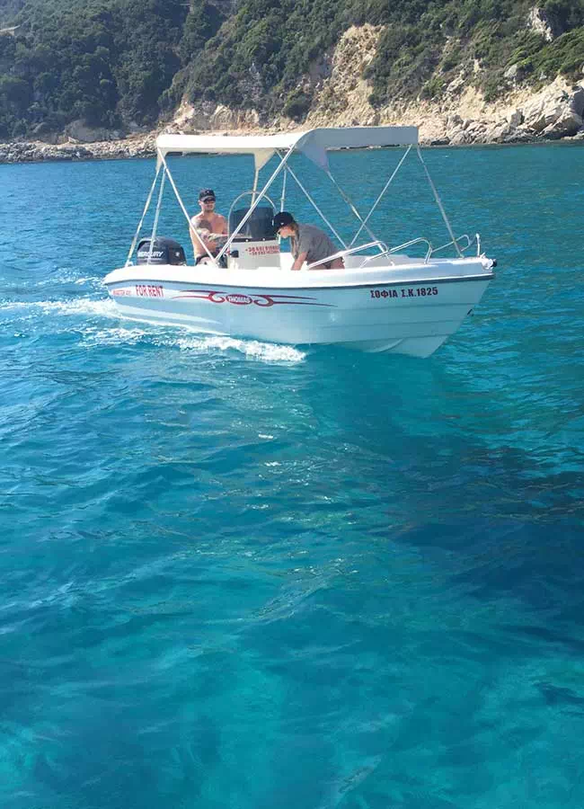 Ermones Boats, Corfu, Boat Rental, Hire Boat Paleokastritsa