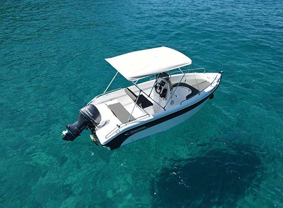 blu water 170 ermones boats corfu