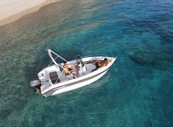 blu water 170 ermones boats corfu2
